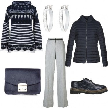 Outfit Bianco & blu