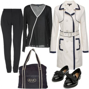 Outfit Bianco e nero ad effetto