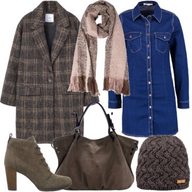 Outfit Mini abito in jeans