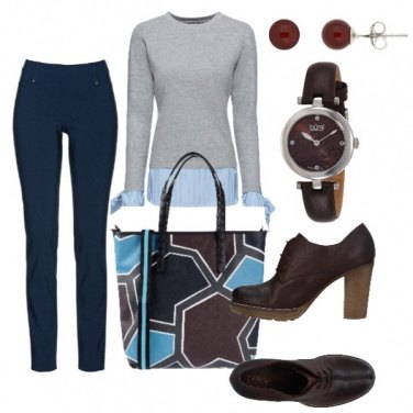 Outfit Due in uno e tacco comodo