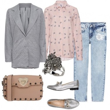 Outfit Blazer gessato