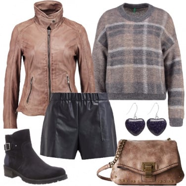 Outfit Shorts in ecopelle