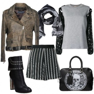Outfit Borsa con teschio