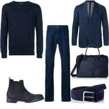 Outfit Blu in ufficio