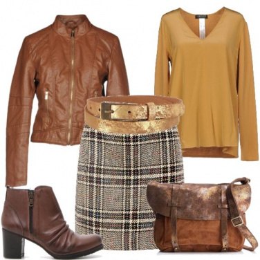 Outfit La minigonna a scozzese