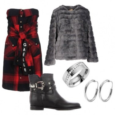 Outfit Rock tartan