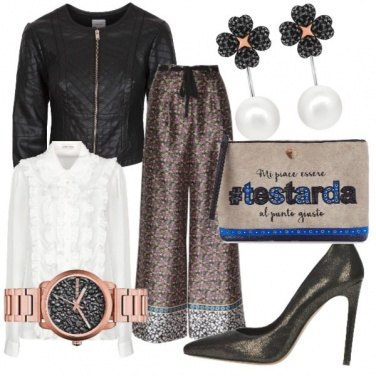 Outfit Glam a vita alta