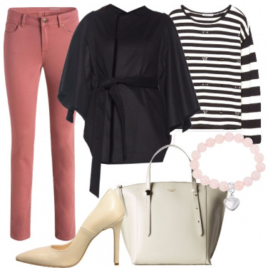 Outfit Poncho chic