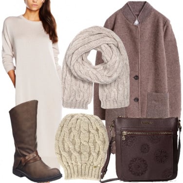 Outfit Inverno in avorio