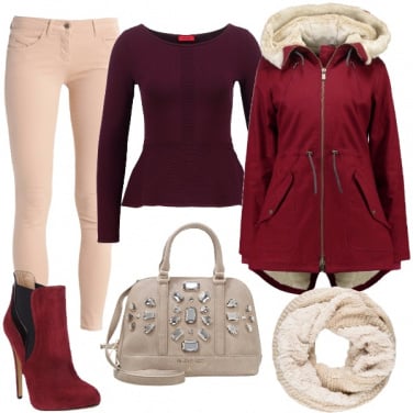 Outfit Chiarezze rosse