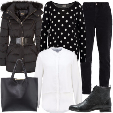 Outfit Oggi a pois