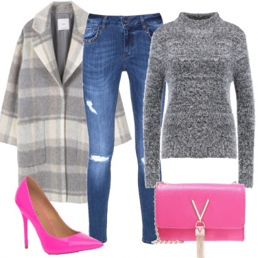 Outfit Il fucsia in inverno