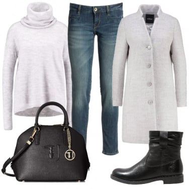 Outfit Grigio casual