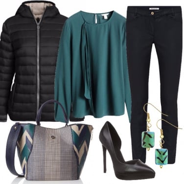 Outfit Chic in verde