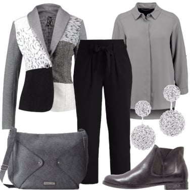 Outfit Tra il grigio e il nero