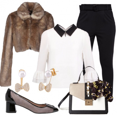Outfit Serata stile bon ton