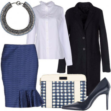 Outfit Chic in blu