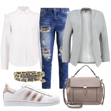 Outfit Camicia con rouches