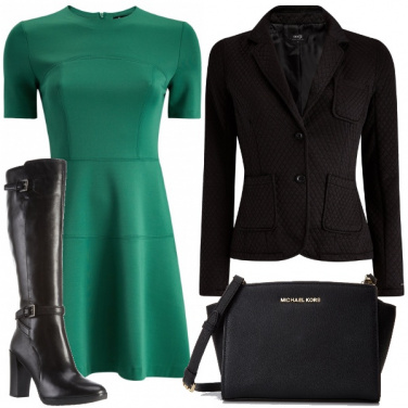 Outfit Verde e nero