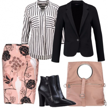 Outfit Righe e fiori