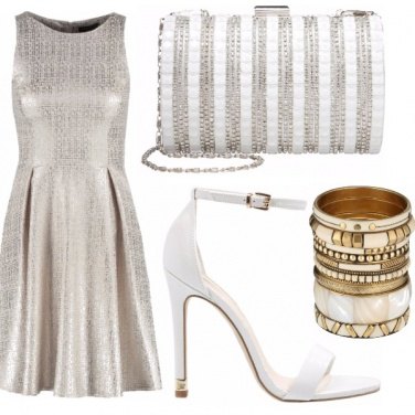 Outfit White & gold party