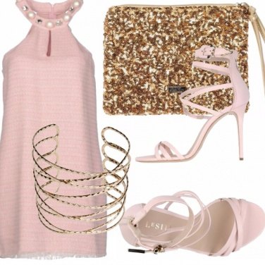 Outfit Appuntamento gold & pink