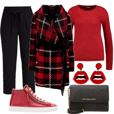 Outfit Cappotto a quadri