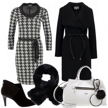Outfit Vestito pied de poule