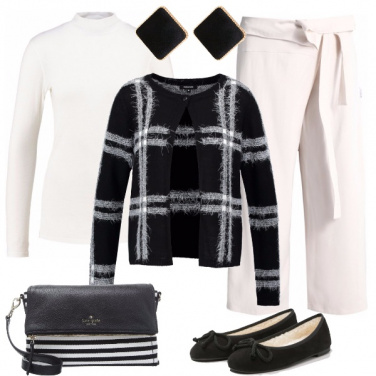 Outfit Scacchi e righe