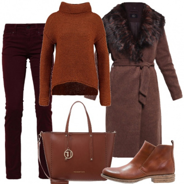 Outfit Merlot e ruggine