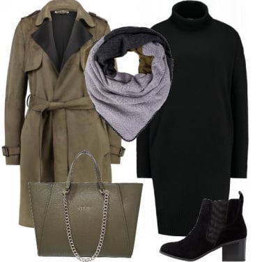 Outfit Trench e tronchetti