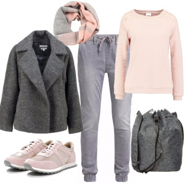 Outfit Rosa perla in comodità