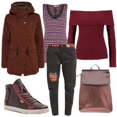 Outfit Calda e colorata