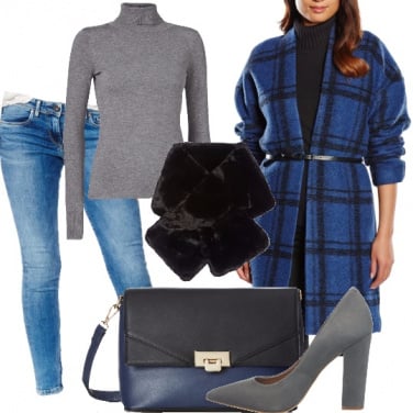 Outfit Cappotto a quadri