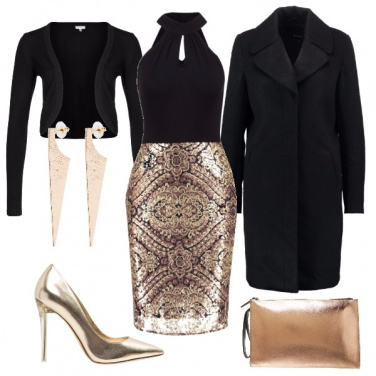 Outfit D\'oro vestita
