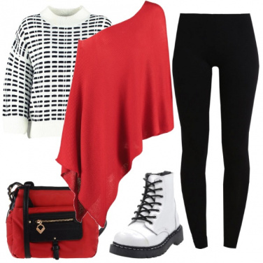 Outfit Rosso per il tuo black and white