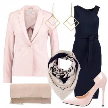 Outfit Il tubino blu