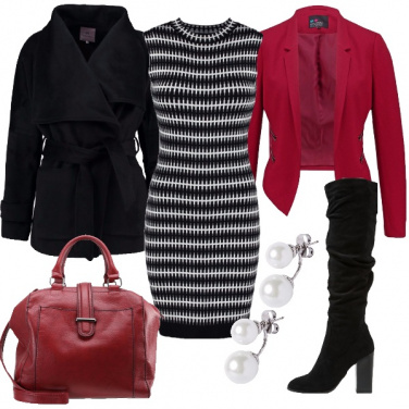 Outfit Tocchi di rosso