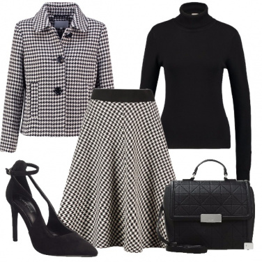 Outfit Coordinato in pied de poule