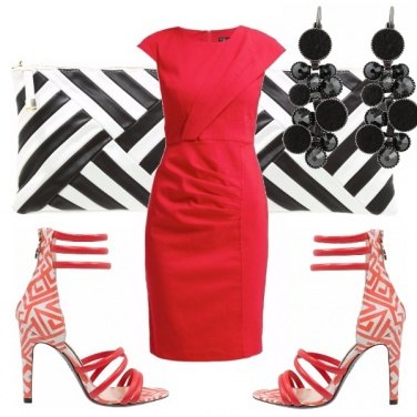 Outfit Red geometry