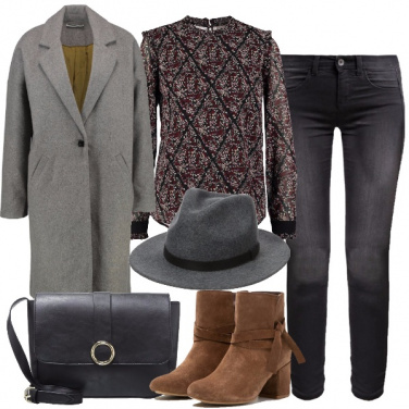 Outfit Stilosa e misteriosa