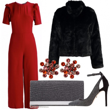 Outfit Tuta rosso fuoco