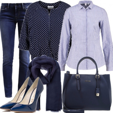 Outfit Righe e pois