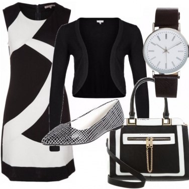 Outfit Black and white office
