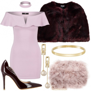 Outfit Malva e bordeaux