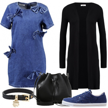 Outfit Vestito di jeans