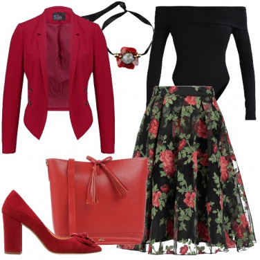 Outfit Eleganza fiorita