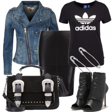 Outfit Imprevedibile e rock