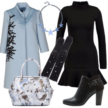 Outfit Il cappotto azzurro