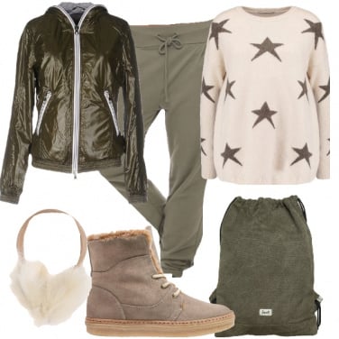 Outfit Caldo e comodo con le stelle